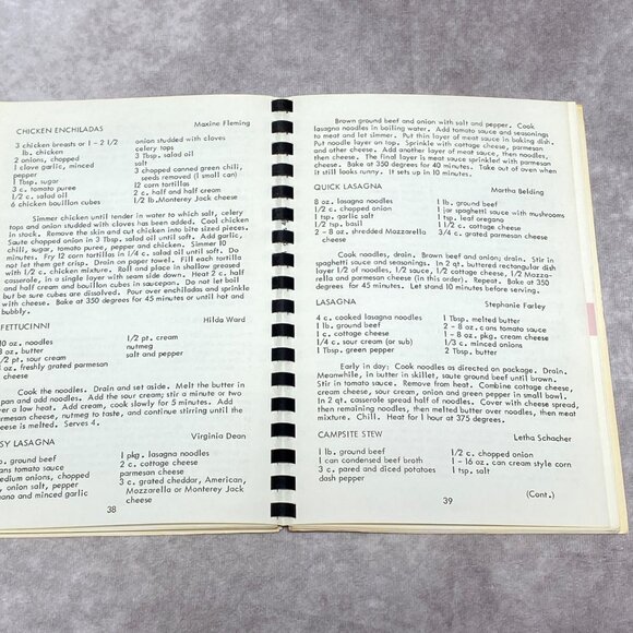 Vintage 1977 Sweet Adelines Community Cookbook Yakima Washington - Picture 6 of 11